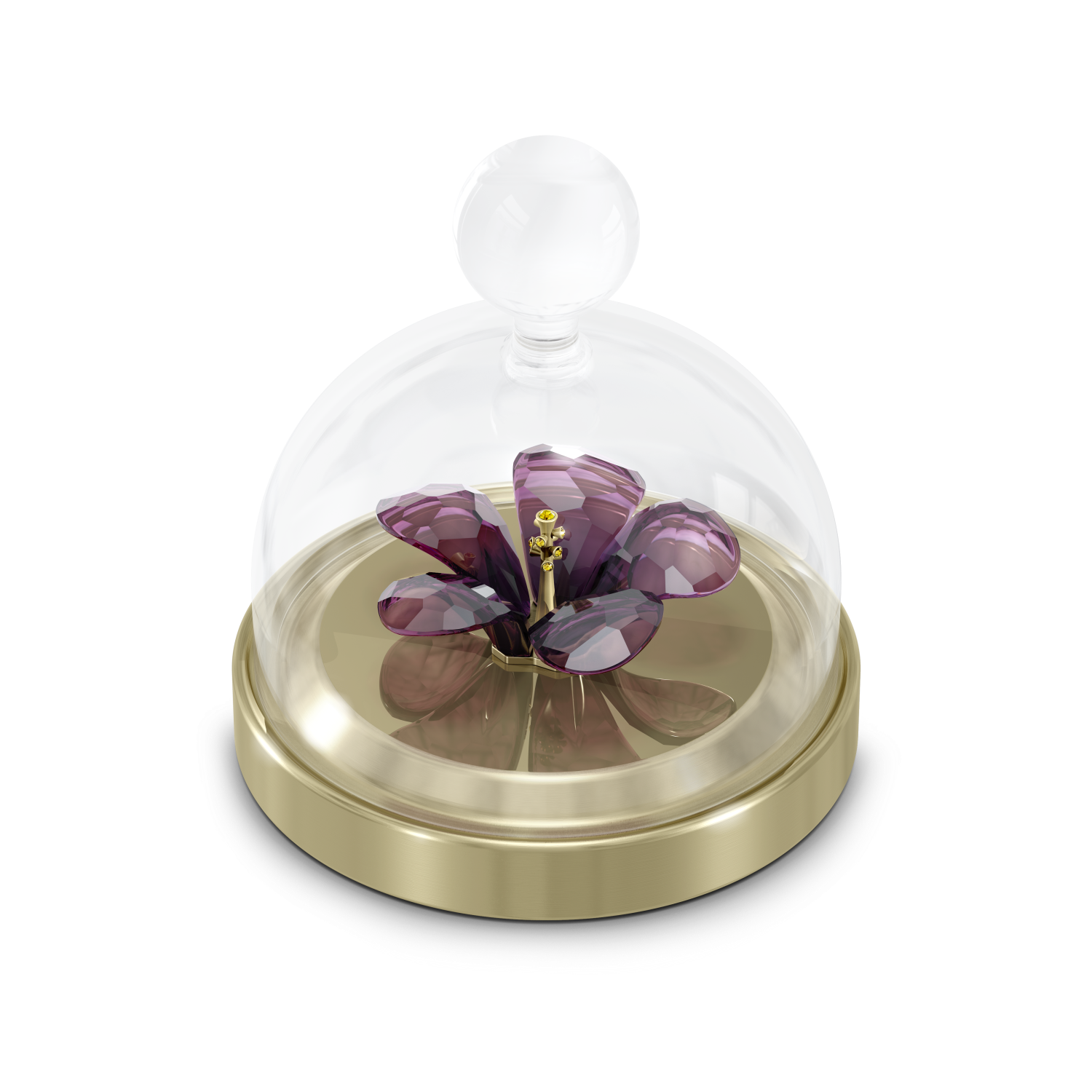 Swarovski - Garden Tales Campana di Vetro Ibisco, Piccola Ref. 5619224 - SWAROVSKI