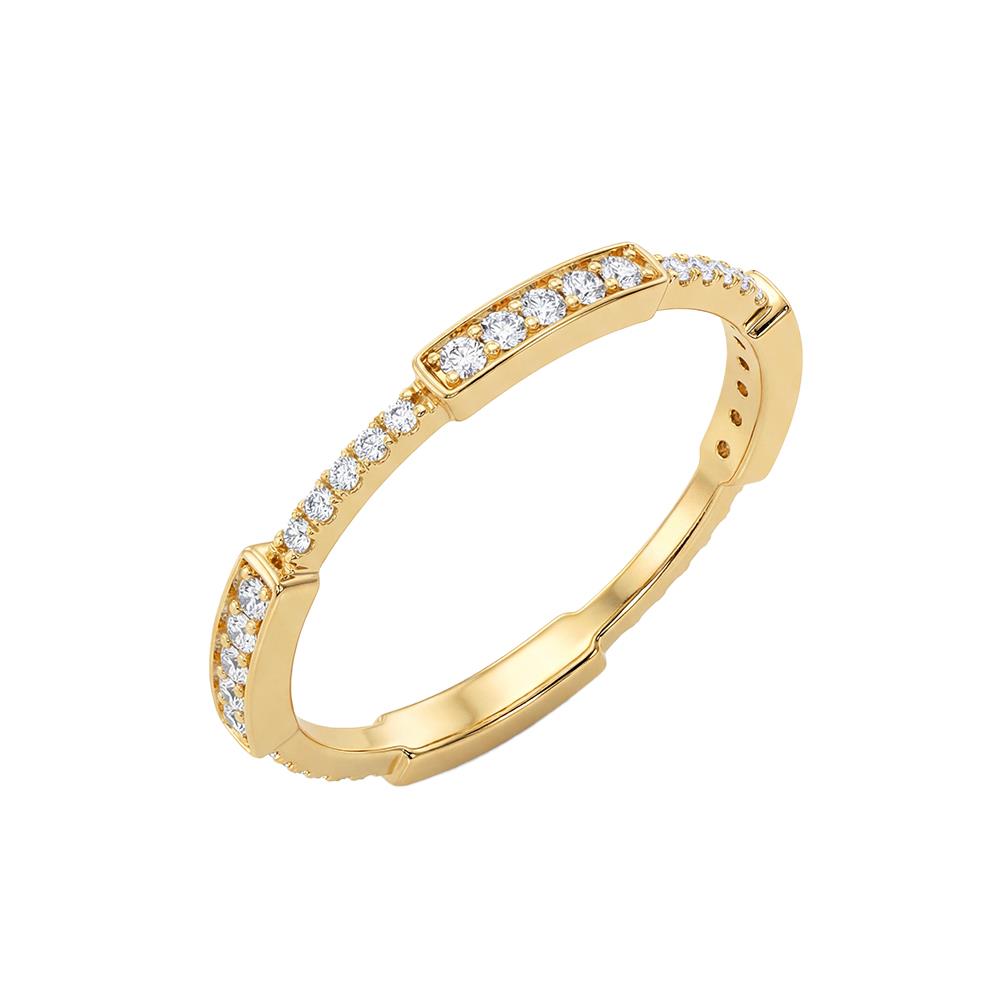 Anello in Oro Giallo con Diamanti naturali Ref. AN-5050-13 - GIOIELLERIA ITALIANA