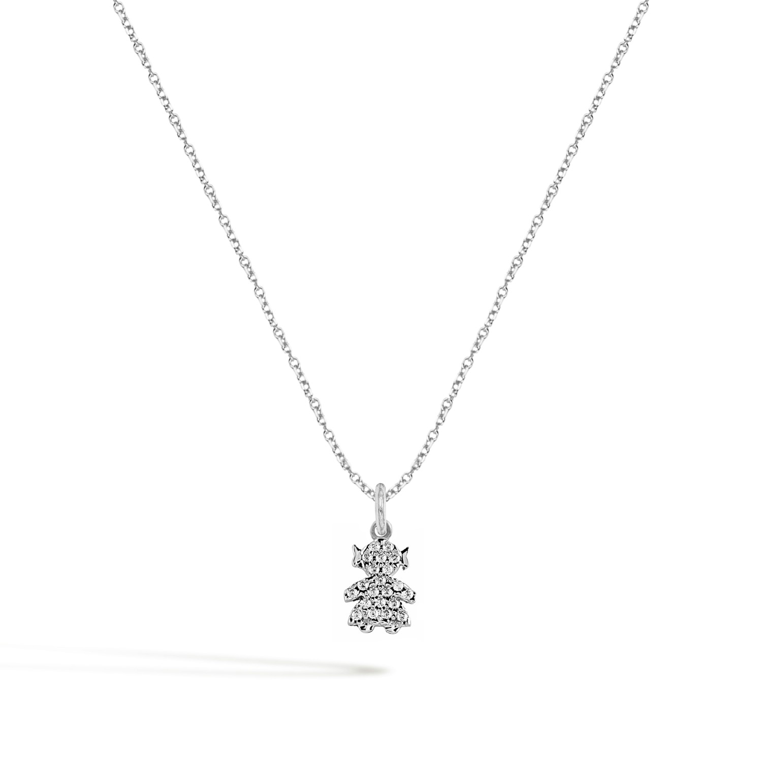 Collana Bambina in Oro 9 Kt e Zirconi  Ref. C0159B9 - FACCO