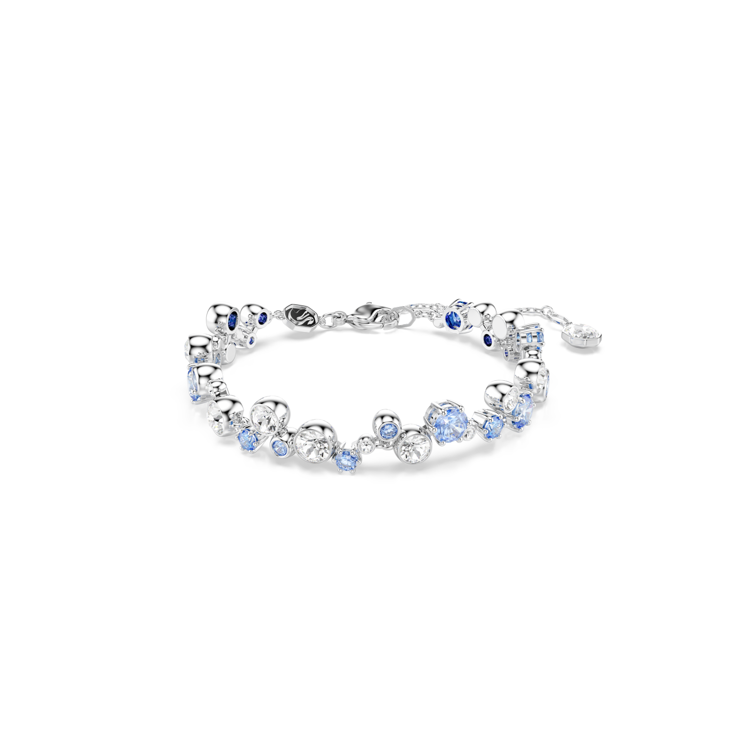 Swarovski - Braccialetto Constella, Taglio misto, Blu, Placcato rodio Ref. 5722479 - SWAROVSKI