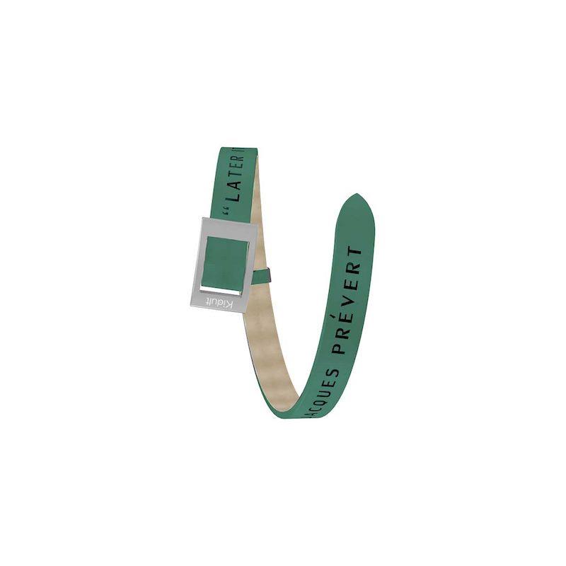 Gioielli Kidult - Cinturino/Bracciale in pelle e acciaio 316L Ref. 731519 - KIDULT