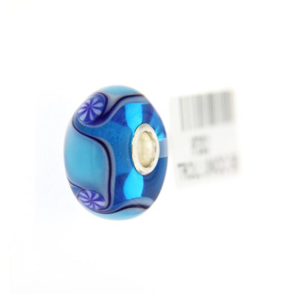 Trollbeads Unico in Vetro - OOAK Original Trollbeads  mare con vortici Rif. UNICO 38 - TROLLBEADS