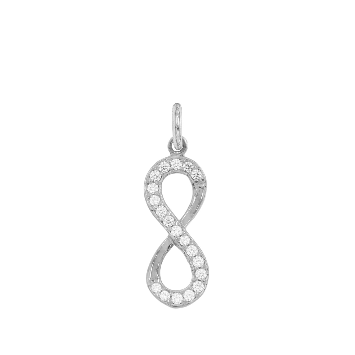 Charm Infinito in Oro 9 Kt e Zirconi  Ref. A0294B9 - FACCO