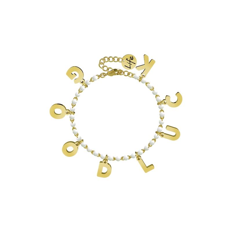 Gioielli Kidult - Bracciale in acciaio 316L e Pvd Gold Ref. 731586 - KIDULT