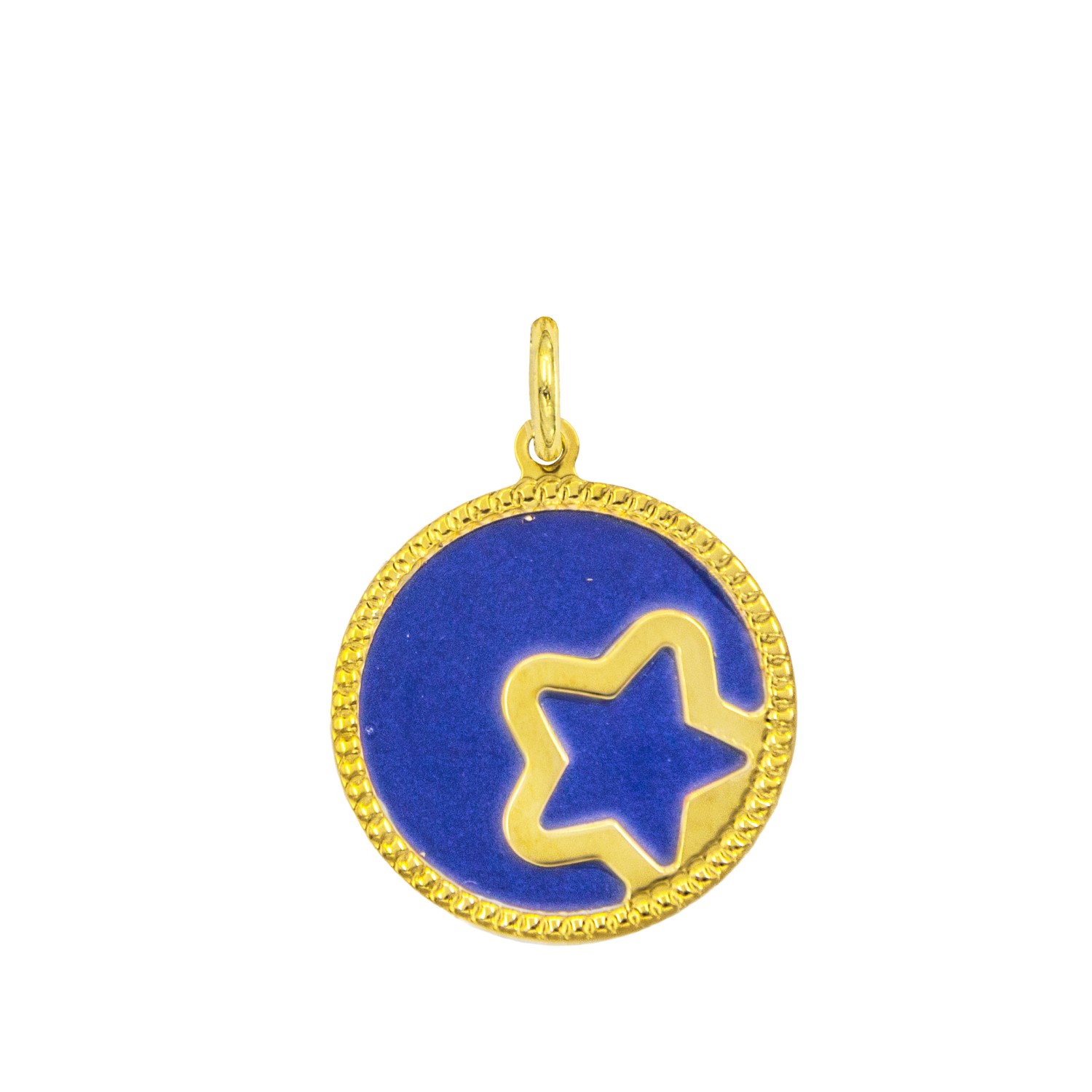Charm Stella in Oro 9 Kt e Lapislazzuli  Ref. A0381G9 - FACCO