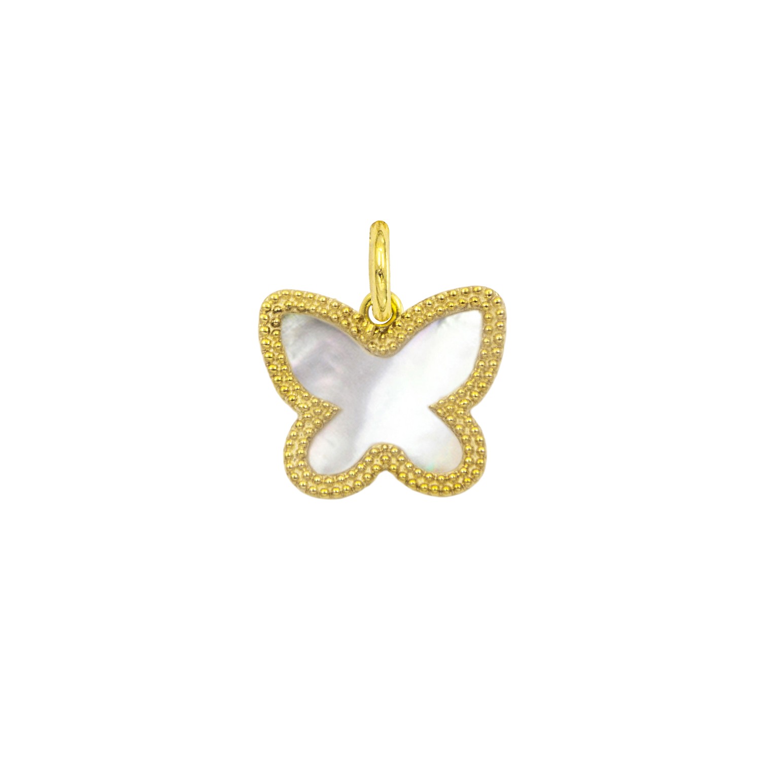 Charm Farfalla in Oro 9 Kt e Madreperla  Ref. A0249G9 - FACCO