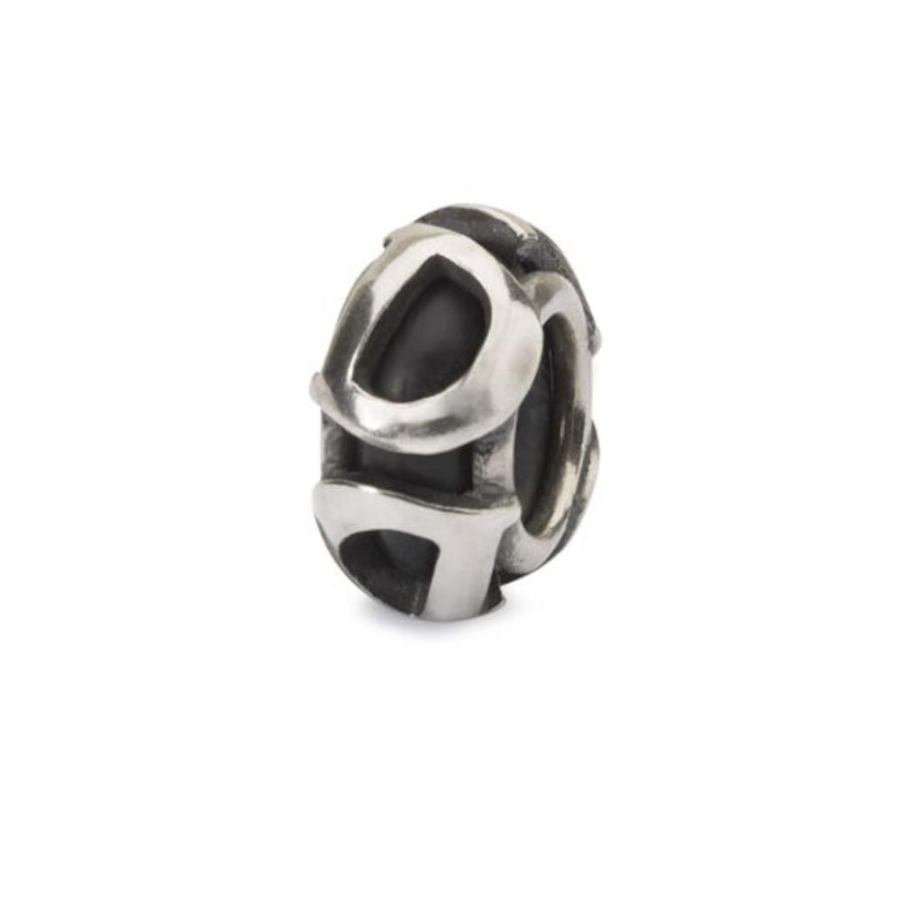 Trollbeads Ritirato - Original Trollbeads Stop Lettera D Ref. TAGBE-10213 - TROLLBEADS