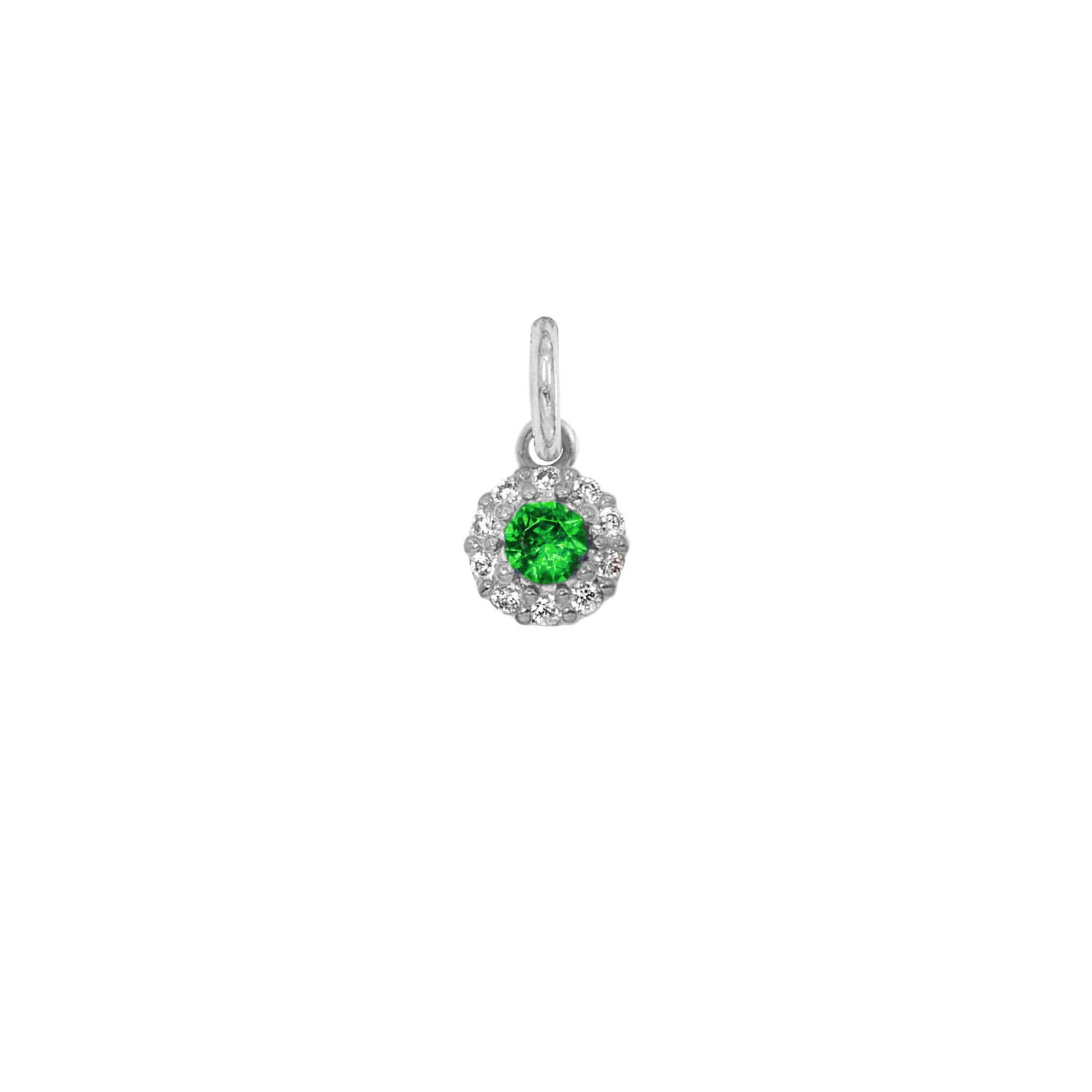 Charm Smeraldo in Oro 9 Kt e Zirconi  Ref. A0164B9 - FACCO