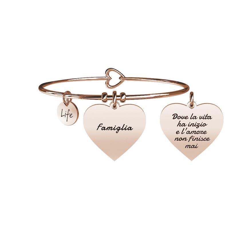 Gioielli Kidult - Bracciale in acciaio 316L e Pvd Ros&eacute; Ref. 731653 - KIDULT