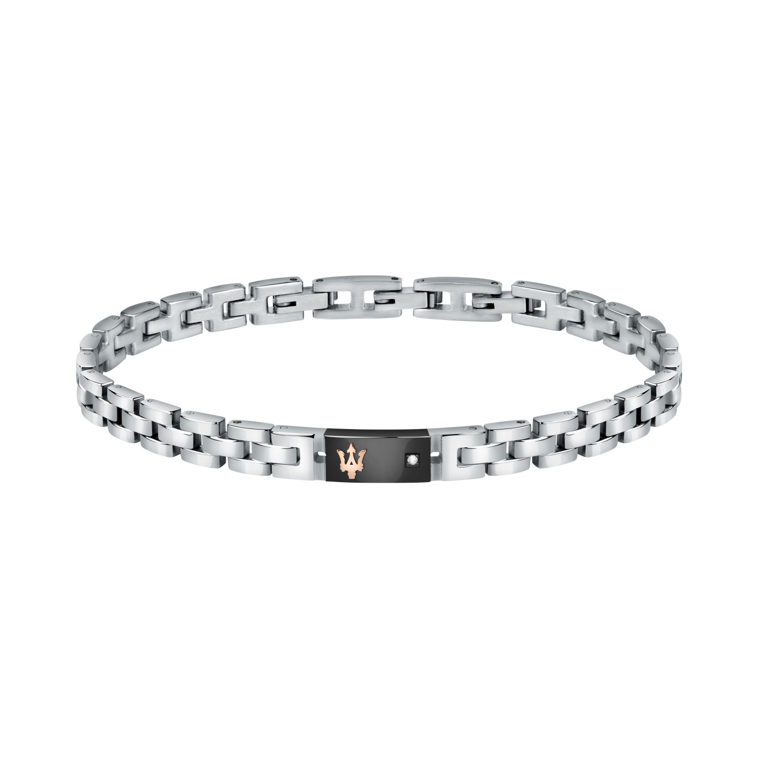 Bracciale da uomo Maserati Diamonds in Acciaio con Diamante - JM221ATY05 - MASERATI
