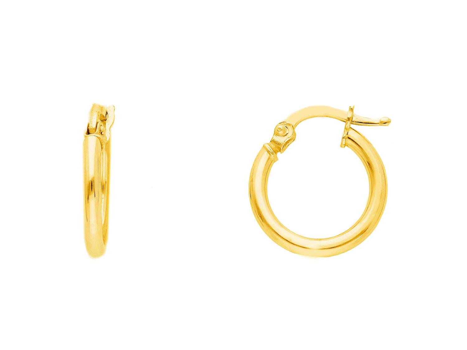 Orecchini cerchio in Oro Giallo cm 1  Ref. 008645 - BARTOCCINI G