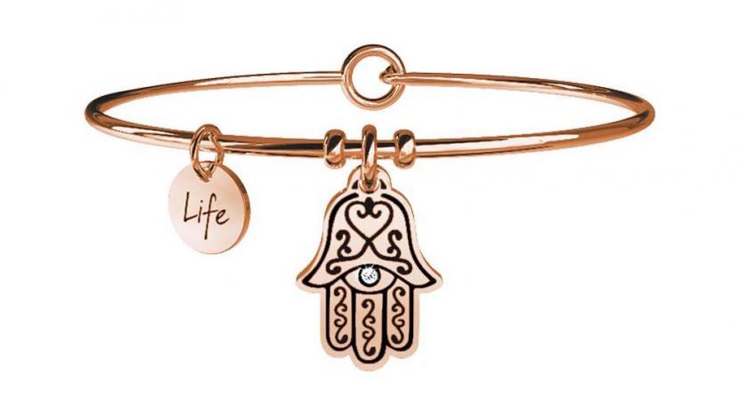 Gioielli Kidult - Bracciale in acciaio 316L e Pvd Ros&egrave; Ref. 731012 - KIDULT