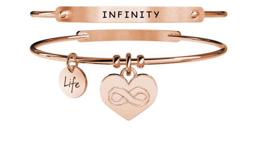 Gioielli Kidult - Bracciale in acciaio 316L e Pvd Ros&egrave; Ref. 731032 - KIDULT