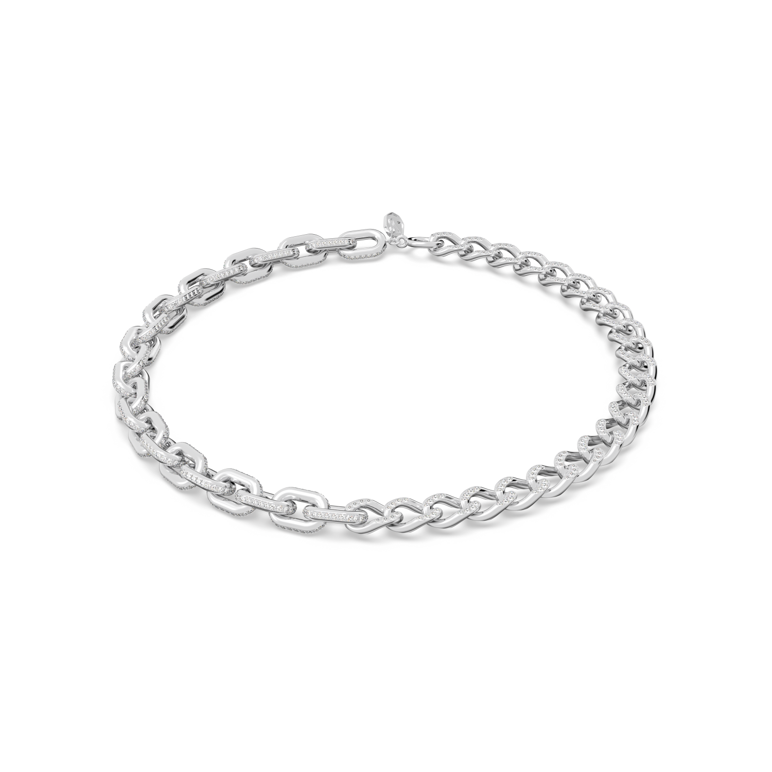 Swarovski - Collana Dextera, Link misti, Bianca, Placcato rodio Ref. 5613391 - SWAROVSKI