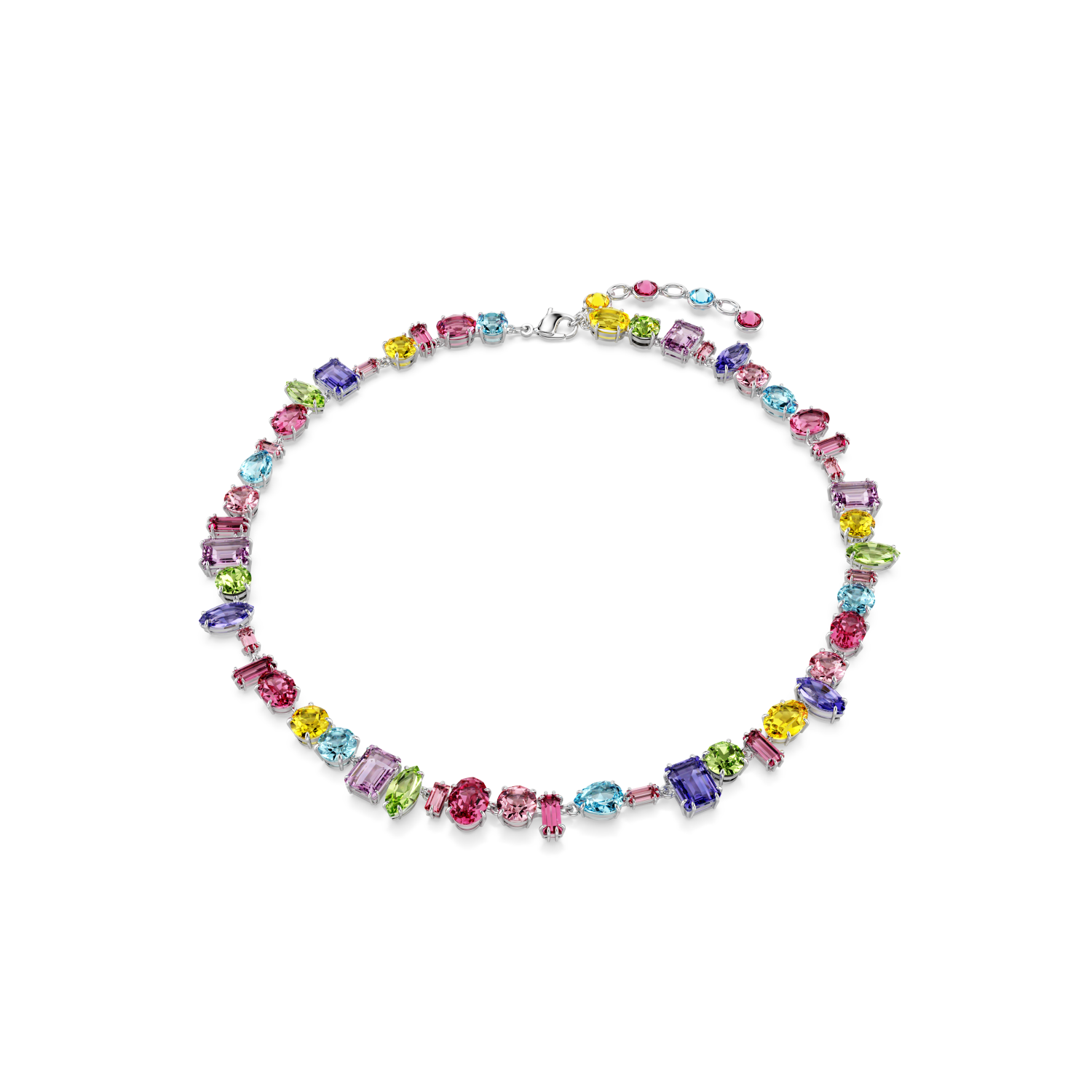 Swarovski - Collana Gema, Taglio misto, Multicolore, Placcato rodio Ref. 5656397 - SWAROVSKI