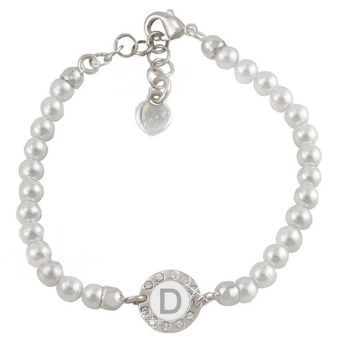 Bracciale Dvccio - Lettera D collezione Grace Ref. ZXBCORPERL/W-D - DUCCIO