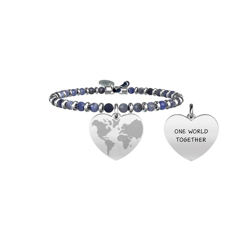 Gioielli Kidult - Bracciale sodalite e acciaio 316L Ref. 731434 - KIDULT