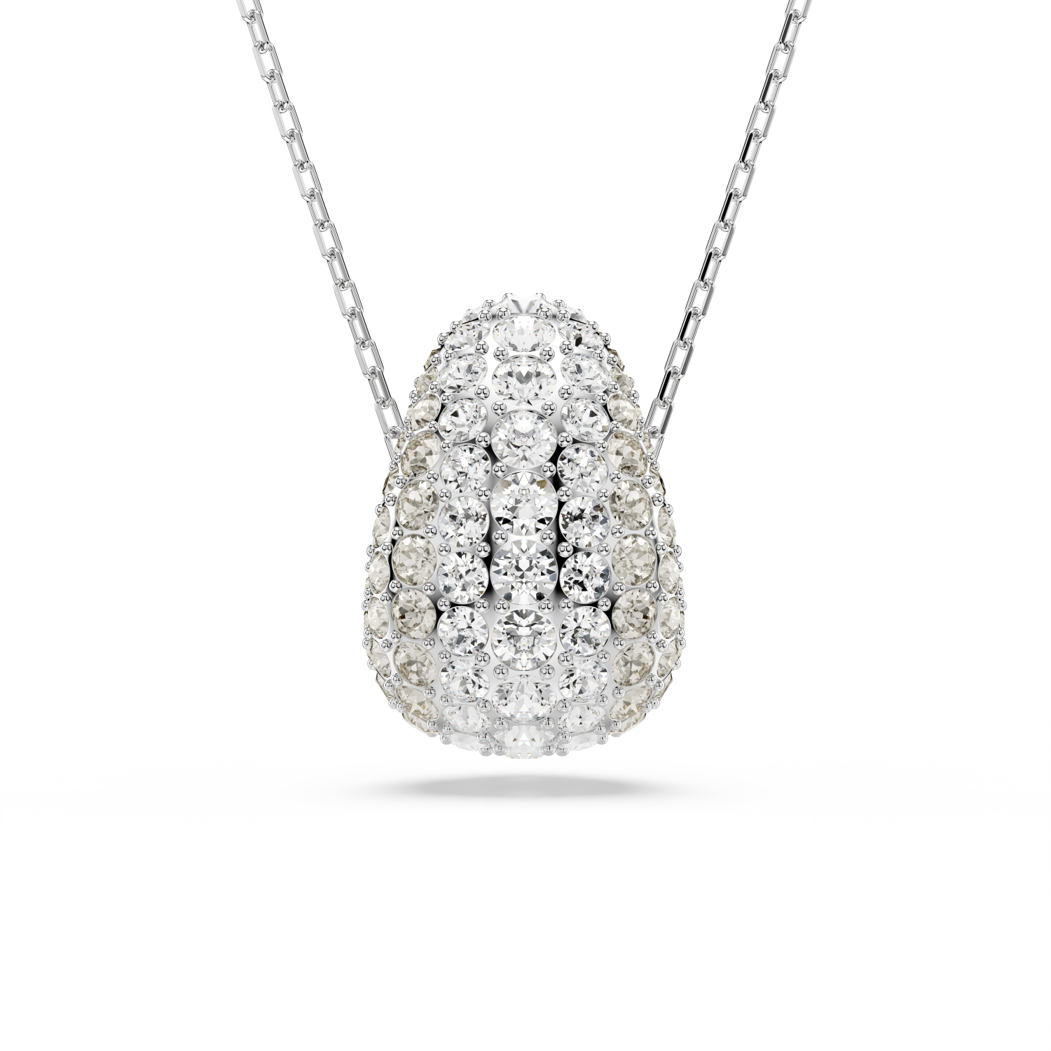 Swarovski - Pendente Sublima, Taglio Round, Bianco, Placcato rodio Ref. 5697190 - SWAROVSKI