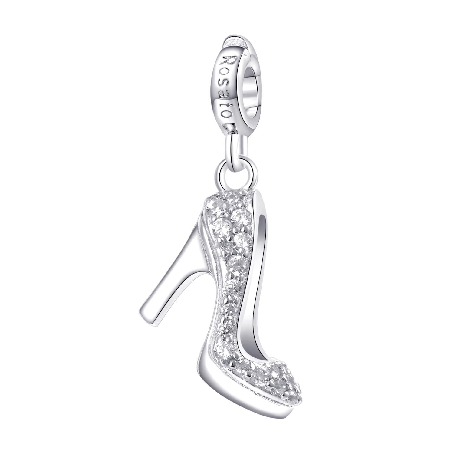 Rosato - Charm STORIE argento 925/1000 decollette rodio Ref. RZ037R - ROSATO