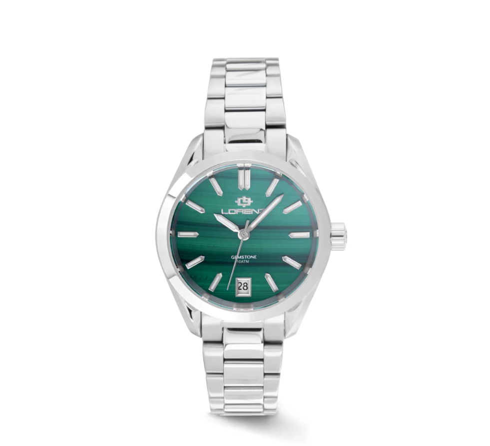 Orologio Lorenz Ginevra Gemstone Malachite  Ref. 030265MA - LORENZ