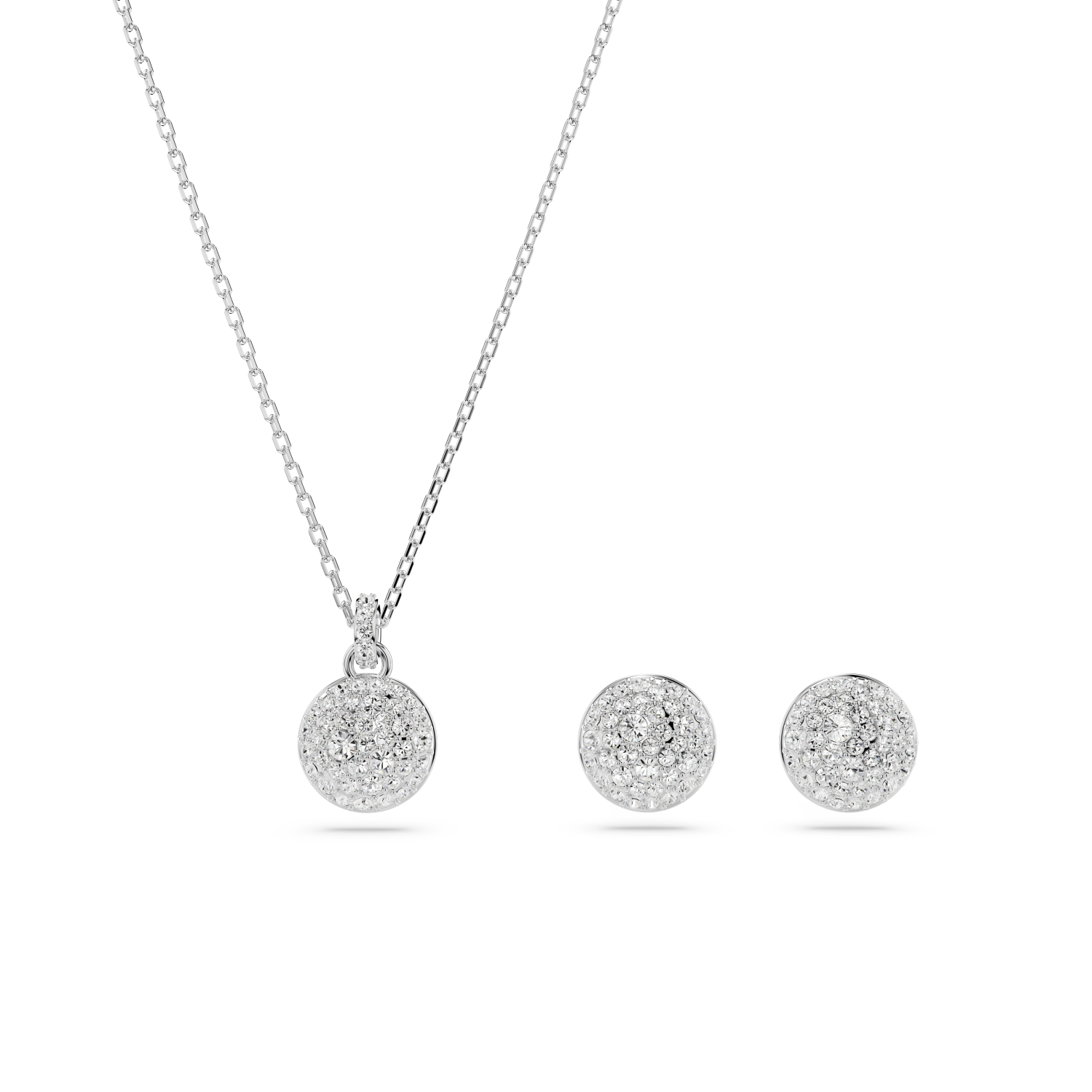 Swarovski - Set Meteora, Bianco, Placcato rodio Ref. 5683445 - SWAROVSKI