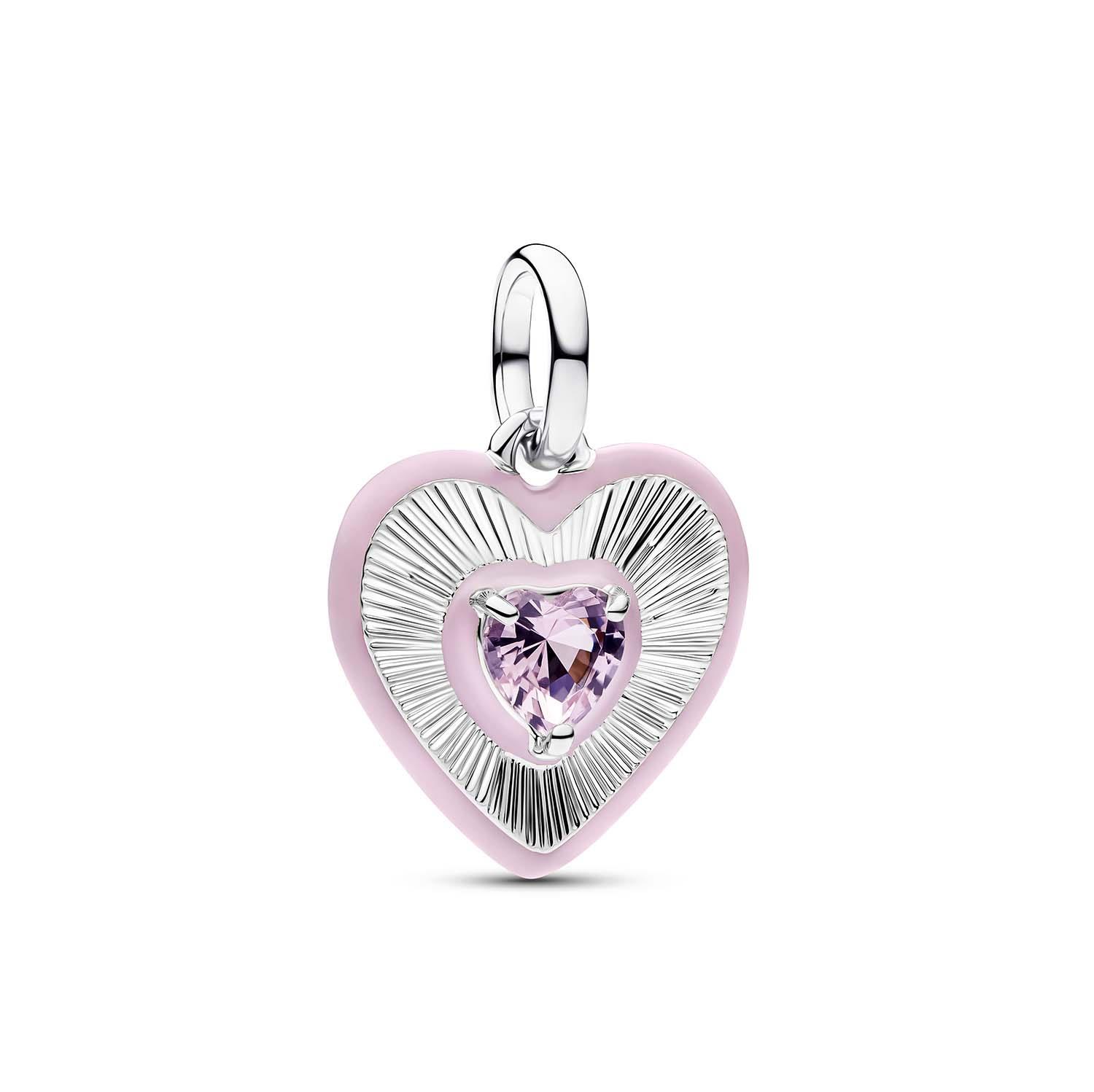 Pandora - Medallion Cuore Radiante Rosa Pandora ME Ref. 794409C01 - PANDORA