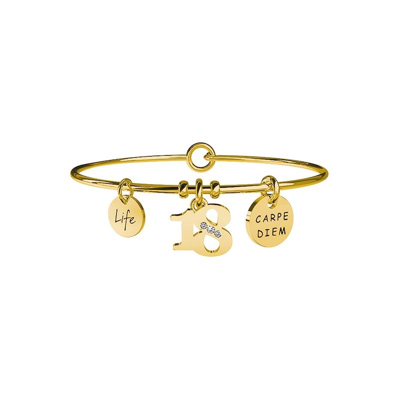 Gioielli Kidult - Bracciale in acciaio 316L e Pvd Gold Ref. 731664 - KIDULT