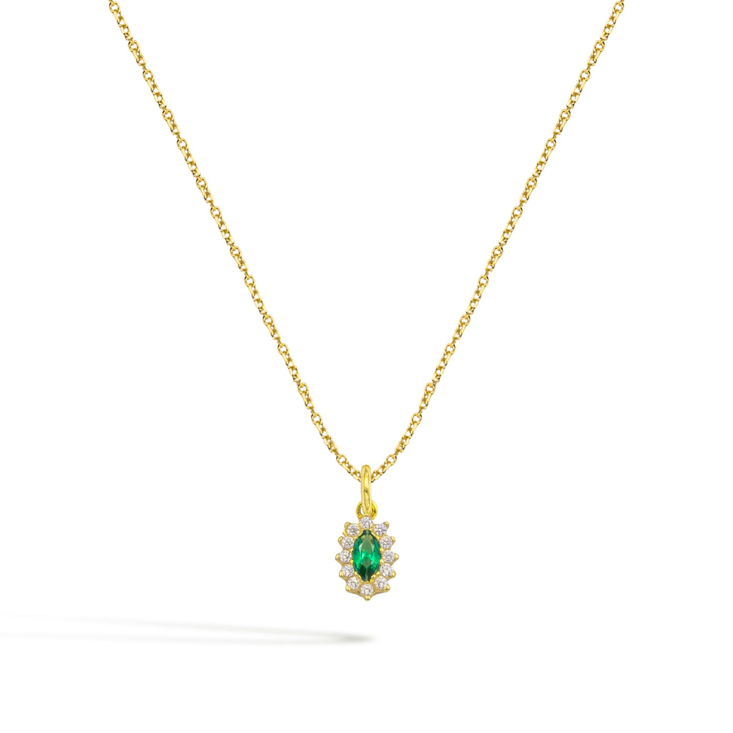 Collana GEMME in Oro 9 Kt e Zirconi  Ref. C0304G9 - FACCO