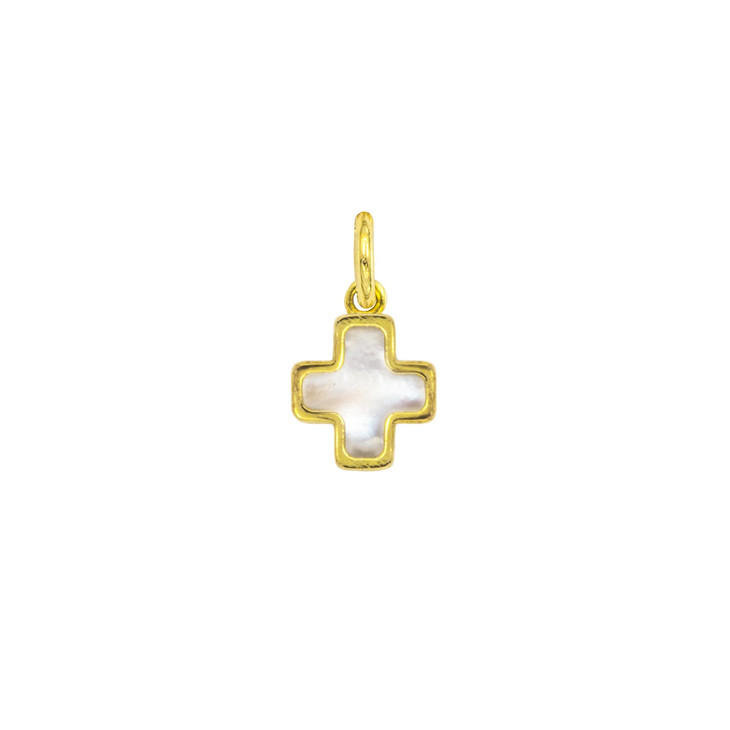 Charm Croce in Oro 9 Kt e Madreperla  Ref. A0389G9 - FACCO