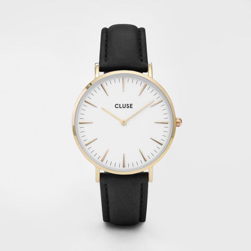 OROLOGIO CLUSE -  La Boh&egrave;me Gold White/Black  Ref.  CLUCL18406 - CLUSE