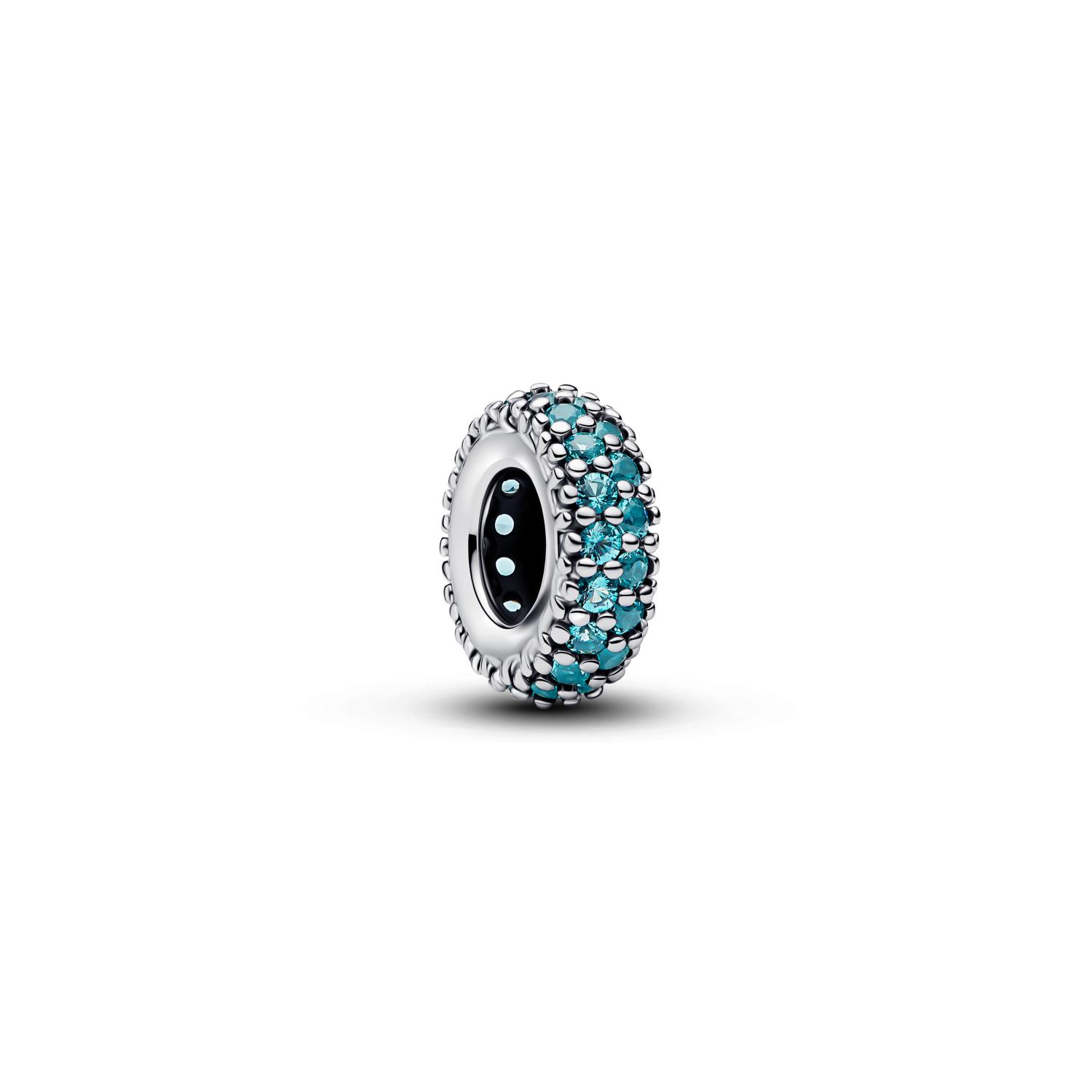 Pandora - Charms Distanziatore Pietre Verde Acqua Ref. 791359C01 - PANDORA