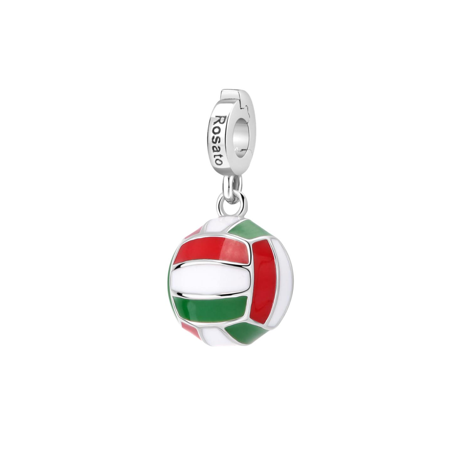Rosato - Charm STORIE argento 925/1000, rodio a forma di pallone Ref. RZ236R - ROSATO