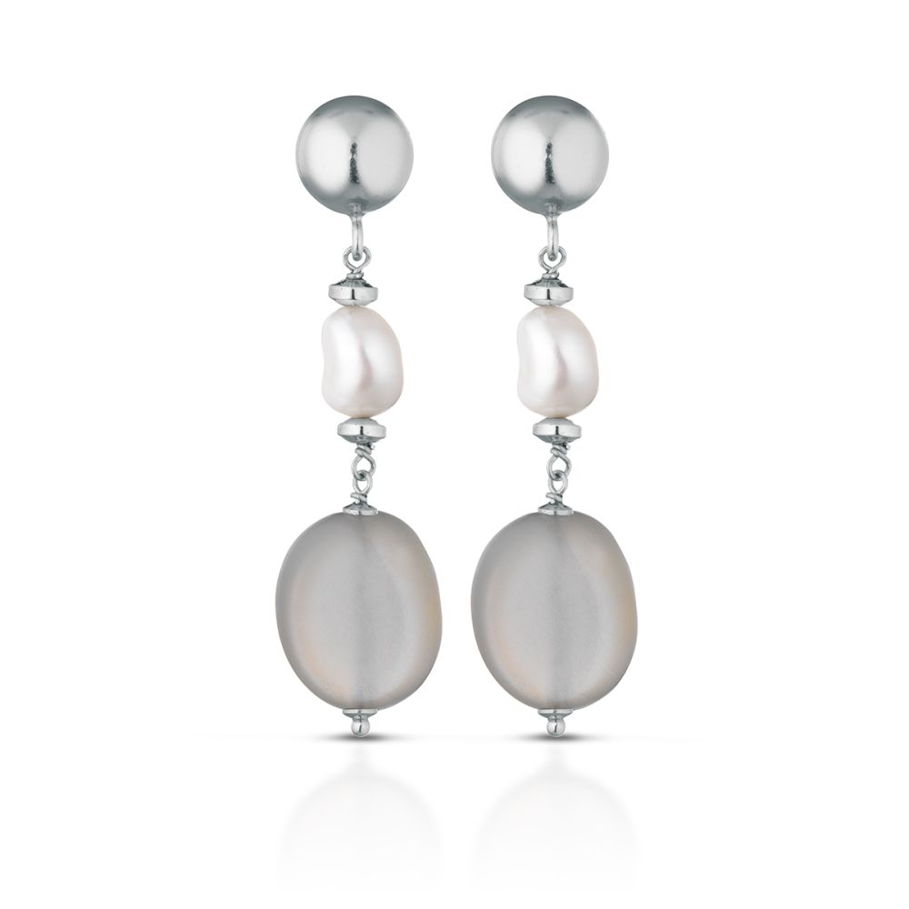 Le Lune - Orecchini Greige Ref. LGEA179 - LE LUNE