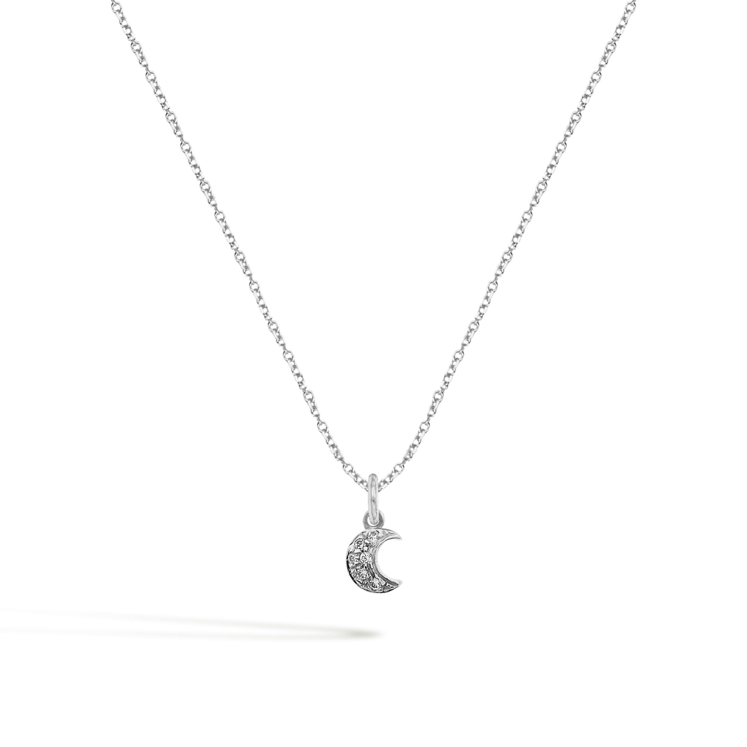 Collana Luna in Oro 9 Kt e Zirconi  Ref. C0142B9 - FACCO