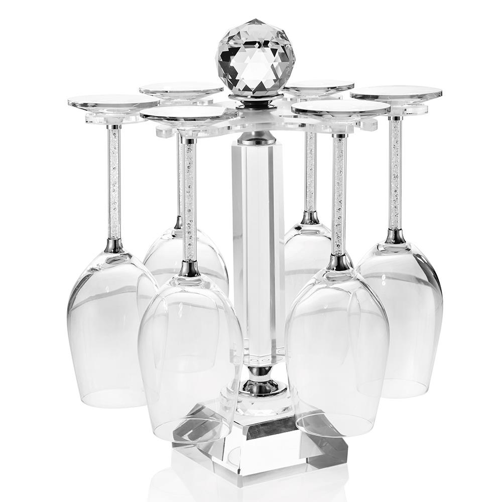 Set 6 calici Ottaviani - Bicchieri in cristallo con strass Ref. 800224 - OTTAVIANI