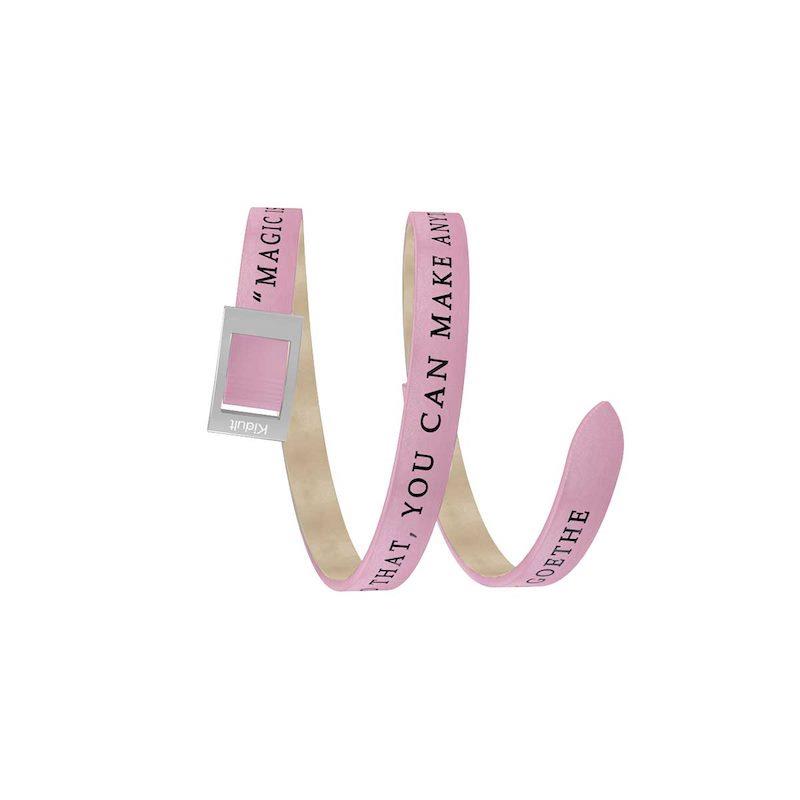 Gioielli Kidult - Cinturino/Bracciale in pelle e acciaio 316L Ref. 731524 - KIDULT