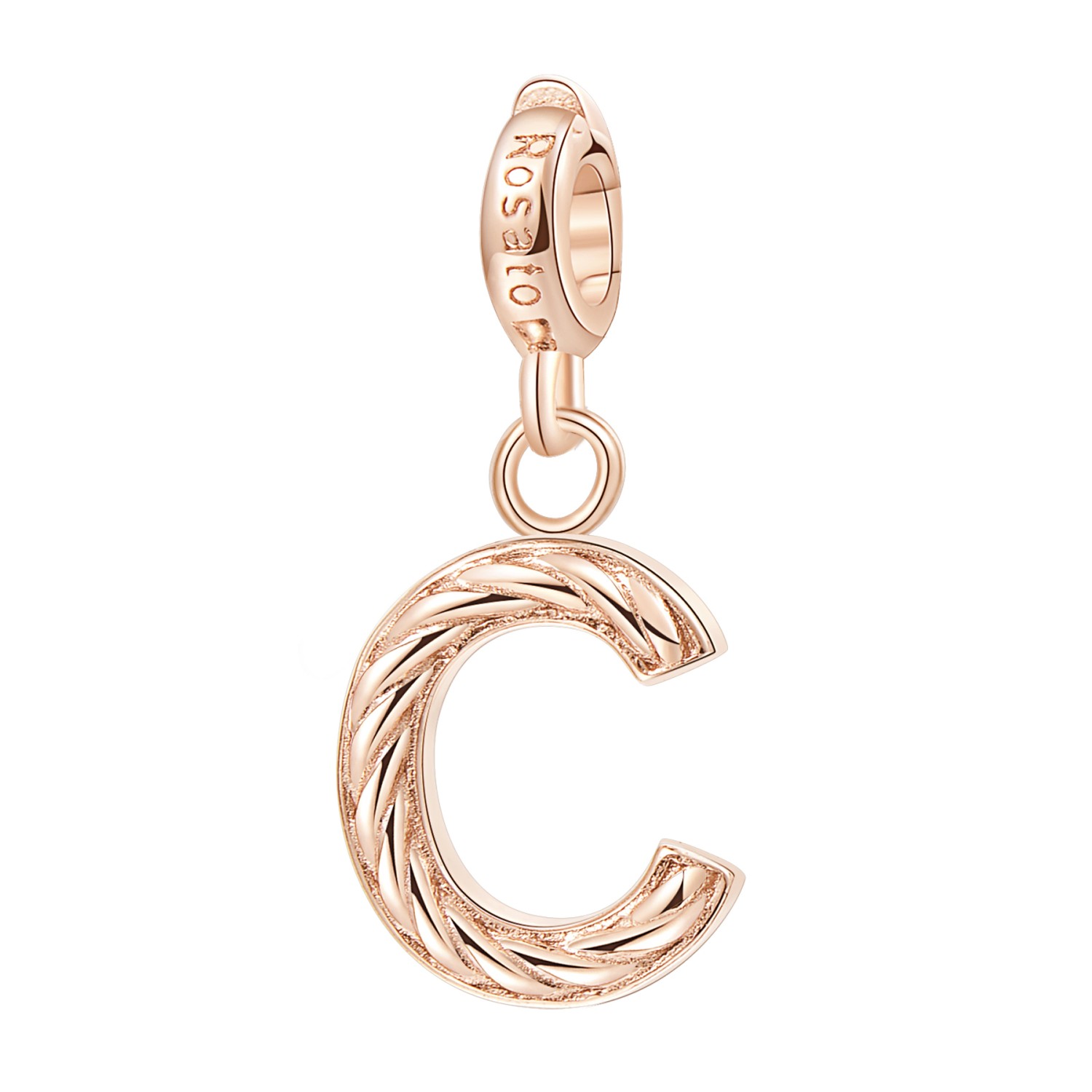 Charm Rosato - Lettera C Ref. RZ081 - ROSATO