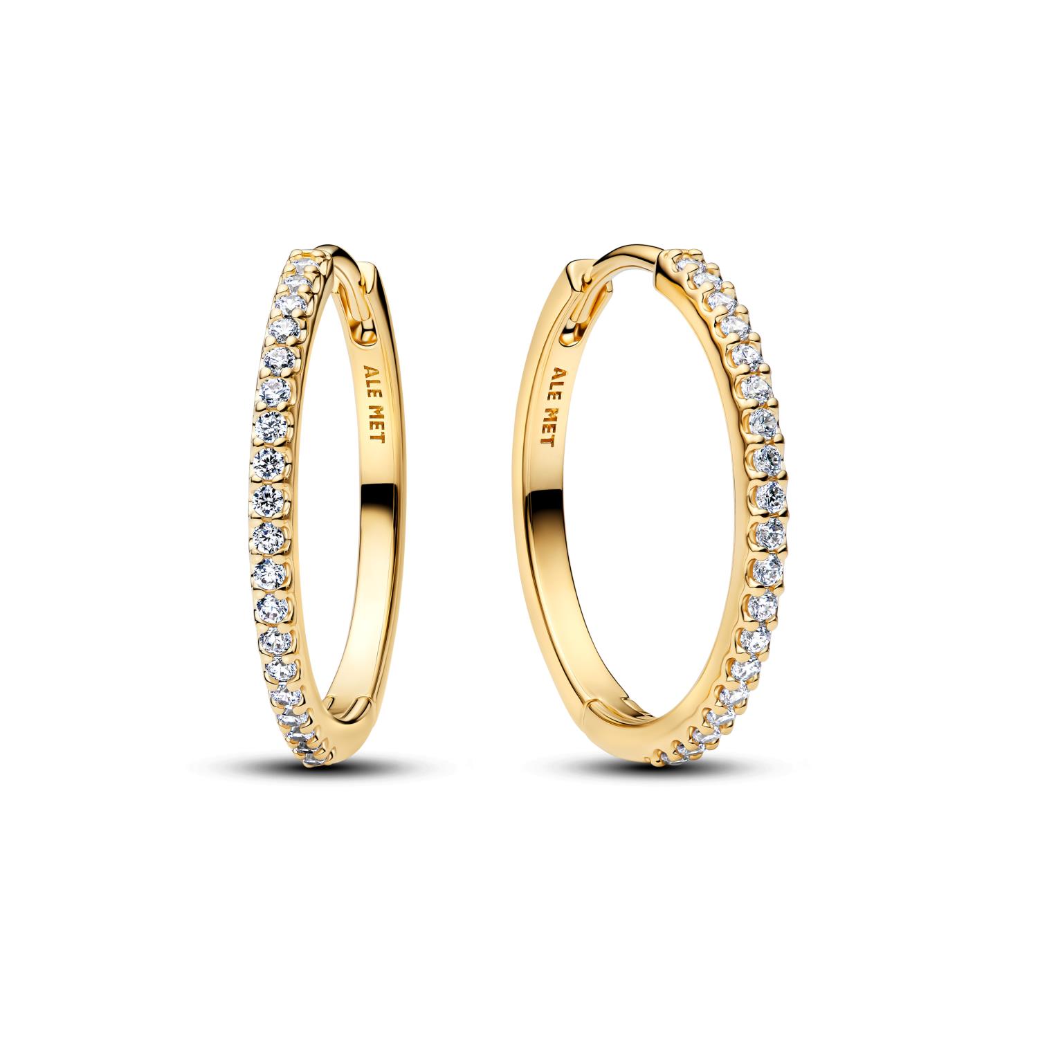 Pandora - Orecchini Cerchi Grandi Pavè Ref. 264652C01 - PANDORA