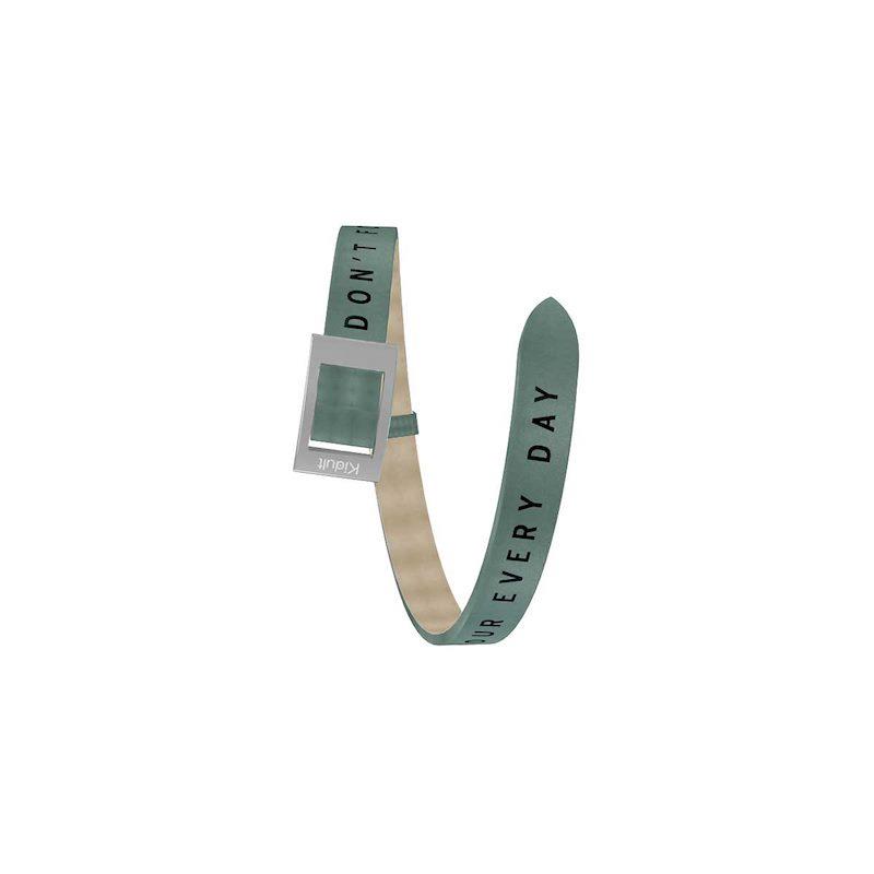Gioielli Kidult - Cinturino/Bracciale in pelle e acciaio 316L Ref. 731522 - KIDULT