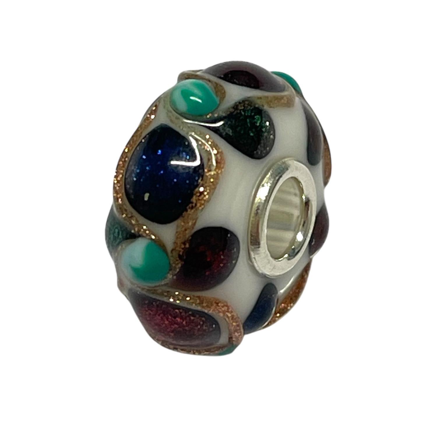 Trollbeads Unico in Vetro multicolor e oro - TROLLBEADS