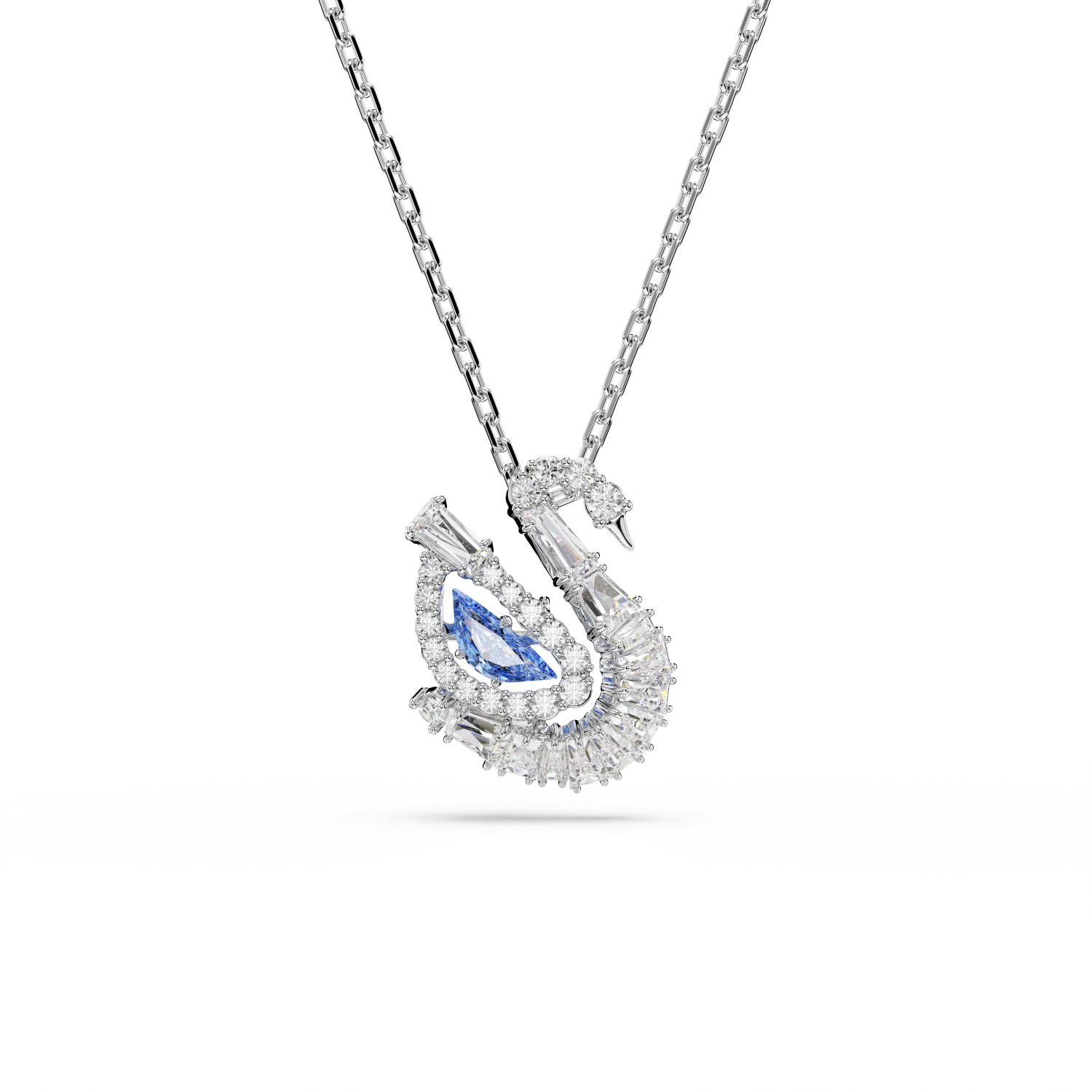 Swarovski - Pendente Swan, Taglio misto, Cigno, Blu Ref. 5723389 - SWAROVSKI