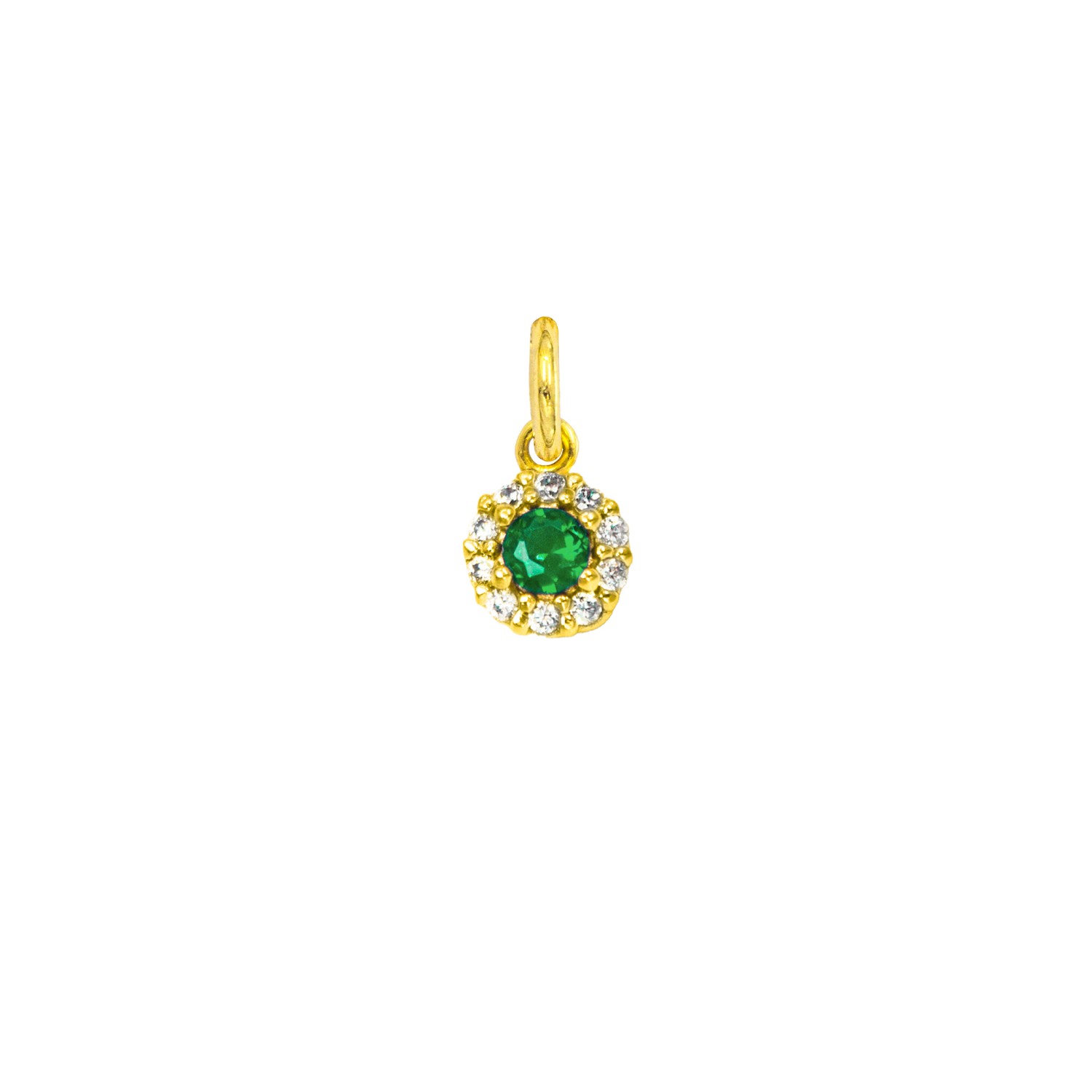 Charm Gemme in Oro 9 Kt e Zirconi  Ref. A0164G9 - FACCO