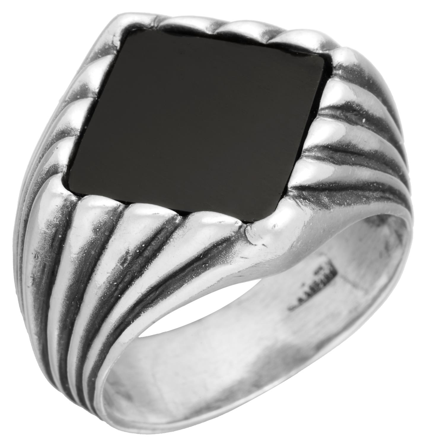 Giovanni Raspini - Anello Rigato Onice Mis. 26 Ref. 11316/26 - GIOVANNI RASPINI