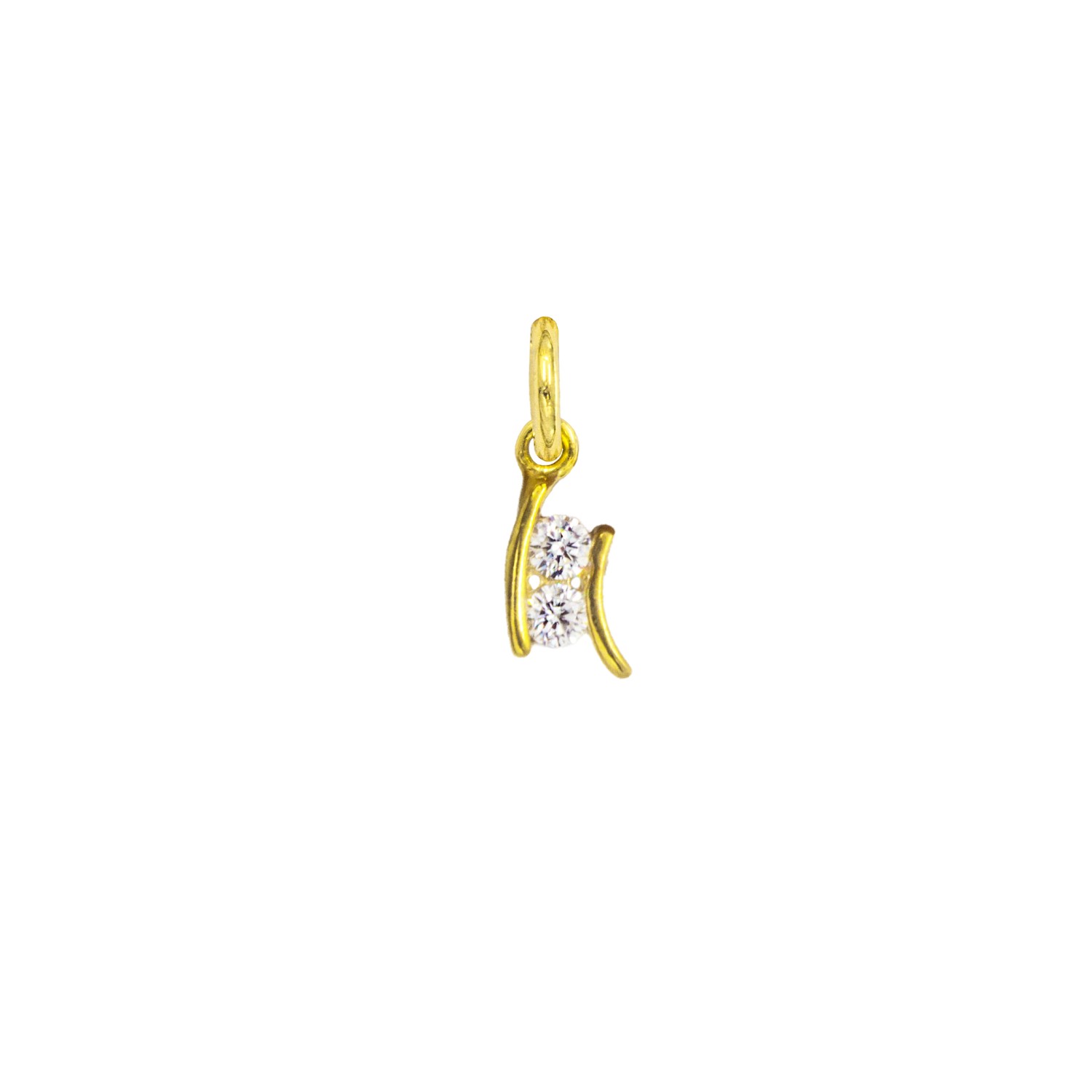 Charm Luce in Oro 9 Kt e Zirconi  Ref. A0326G9 - FACCO