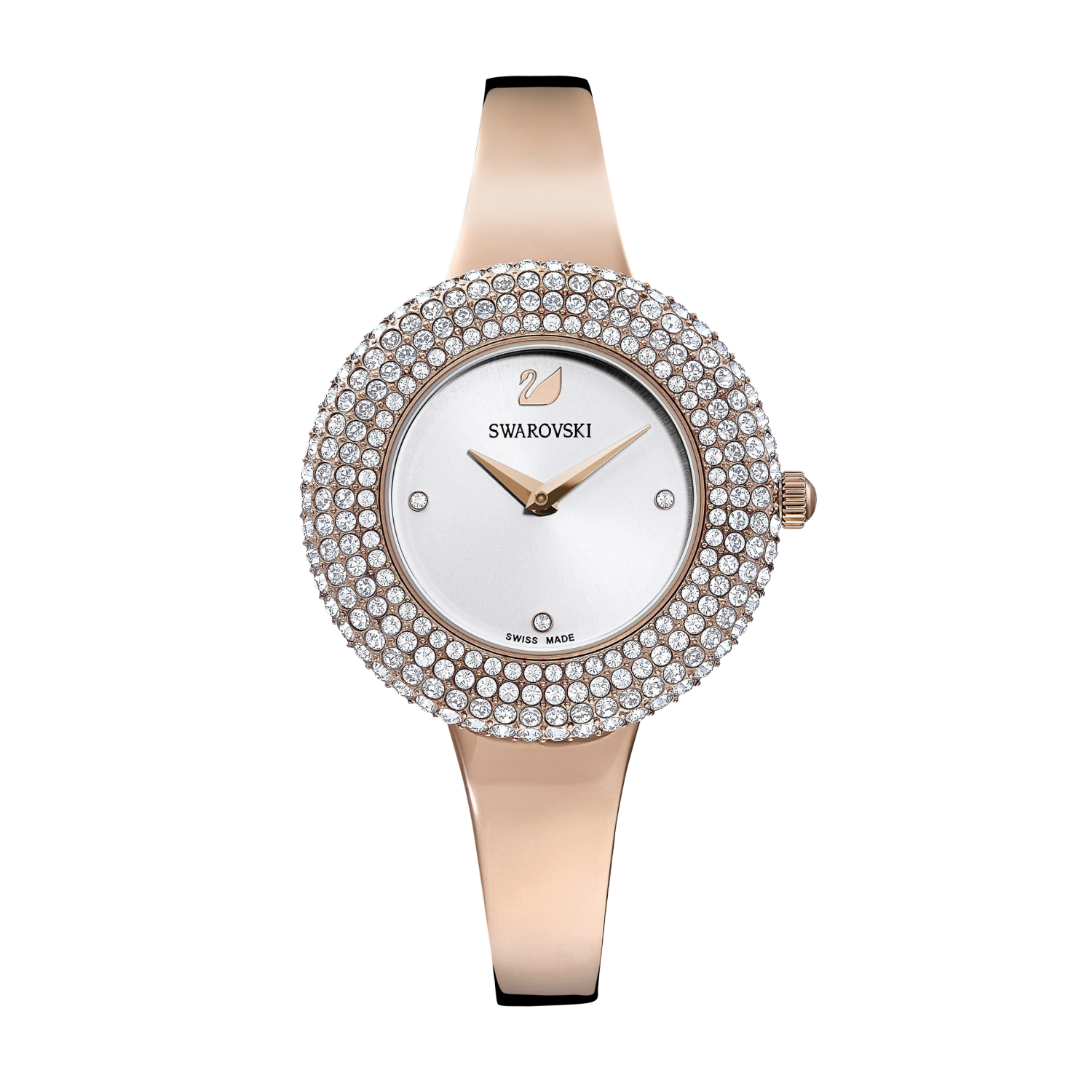 Swarovski - Orologio Crystal Rose, Bracciale di metallo, Tono oro rosa, Finitura in tono oro rosa Ref. 5484073 - SWAROVSKI