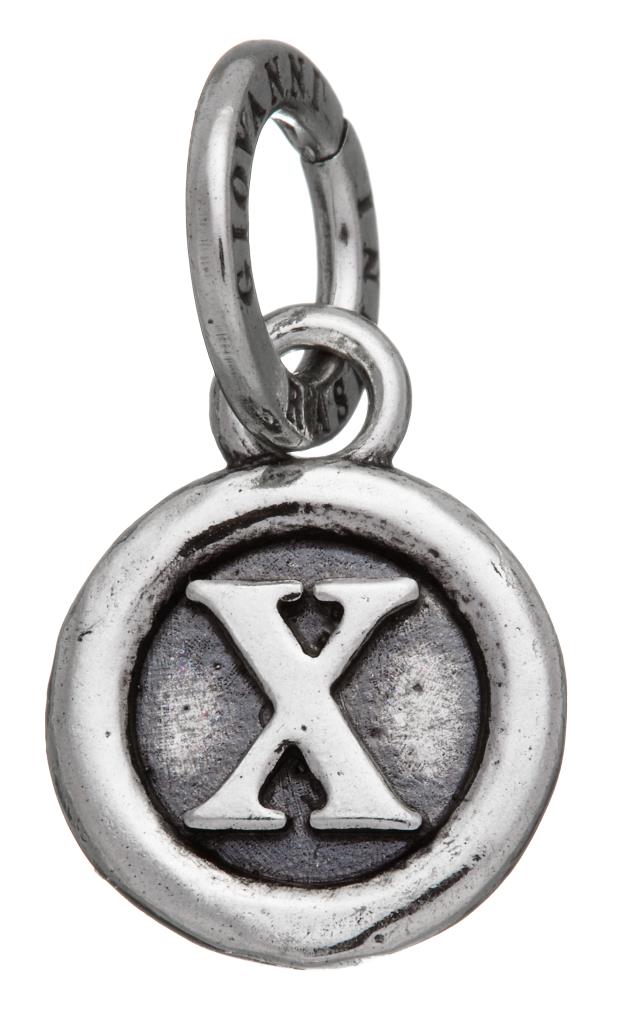 CHARM LETTERA BOTTONE ''X'' - GIOVANNI RASPINI