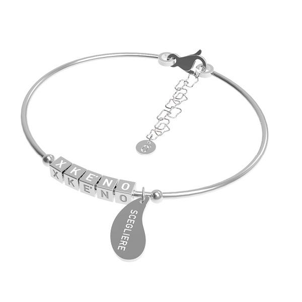 Bracciale XK&Eacute;NO SCEGLIERE la felicit&agrave; - Wire Ref. BXK003 - XKÉNO