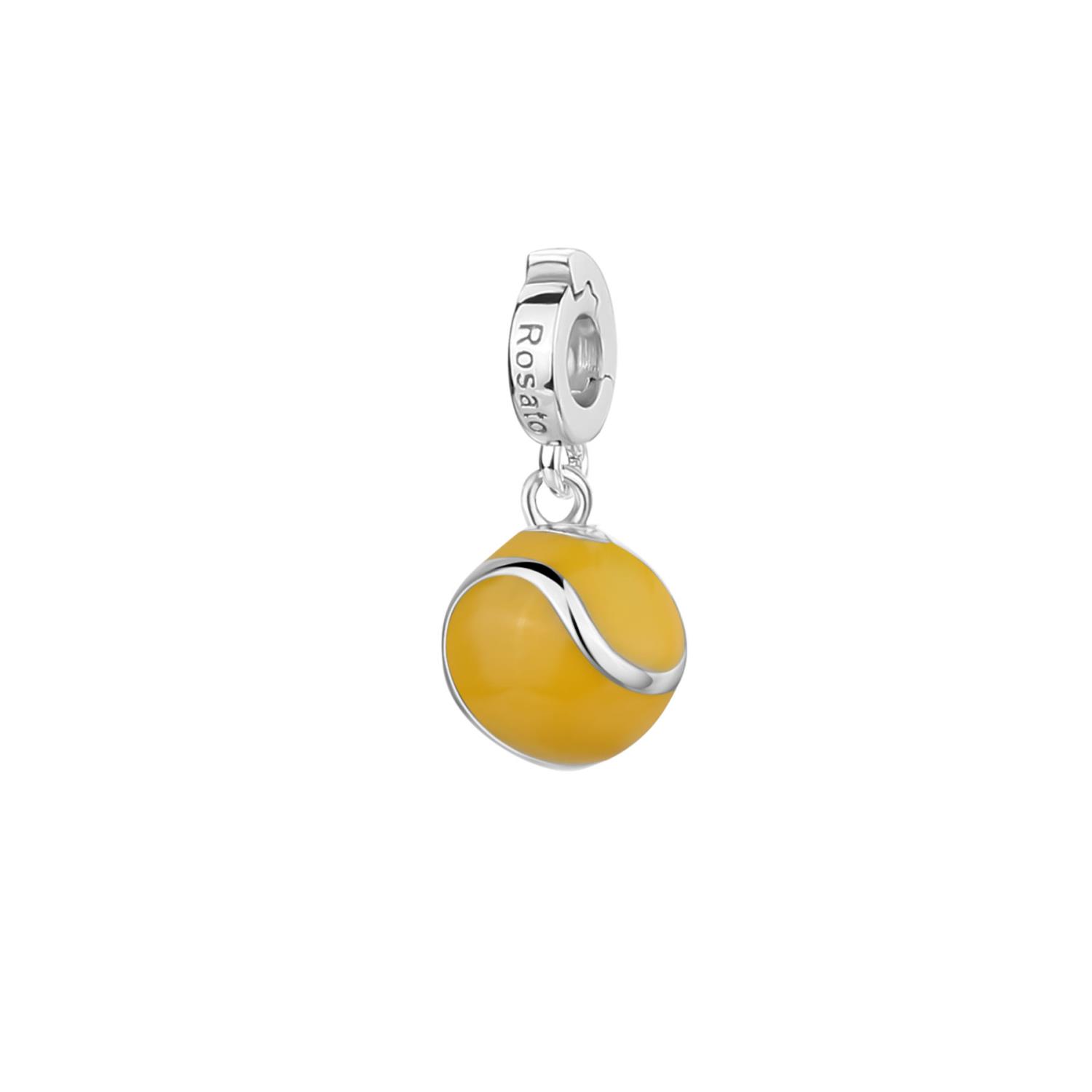 Rosato - Charm STORIE argento 925/1000, rodio a forma di pallina da tennis Ref. RZ234R - ROSATO
