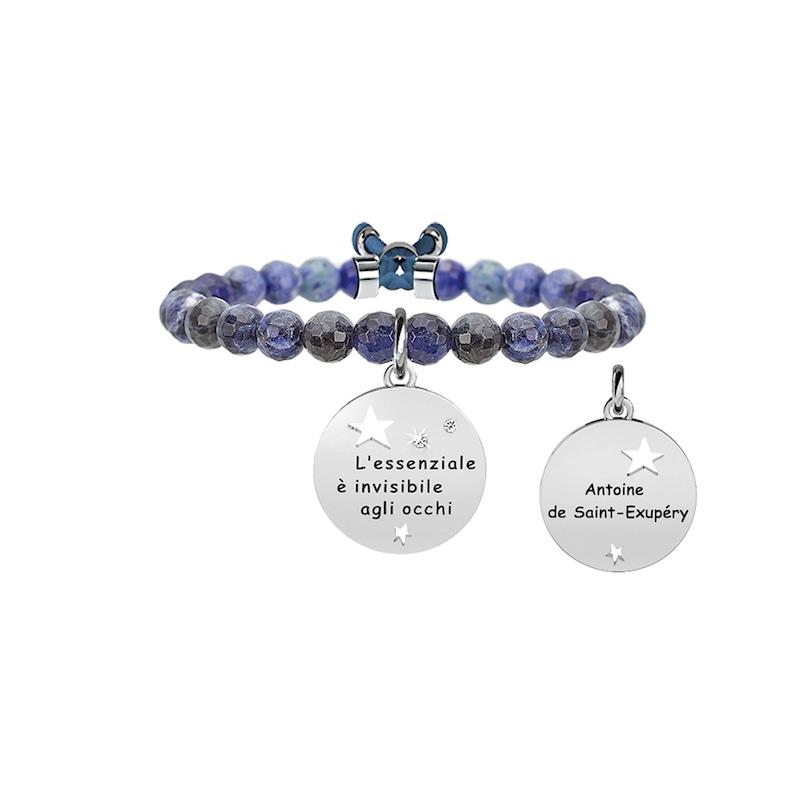 Gioielli Kidult - Bracciale sodalite e acciaio 316L Ref. 731135 - KIDULT