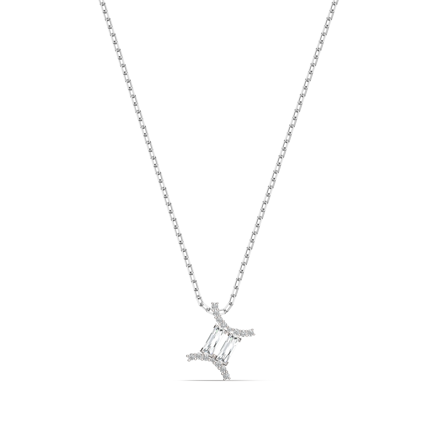 Swarovski - Pendente Zodiac II, Gemelli, Bianco, Finitura in mix di placcature Ref. 5563893 - SWAROVSKI